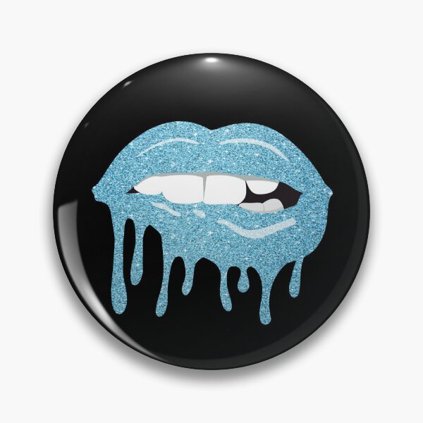 Item preview, Women's Dripping Lips Blue Kiss Blue Lip Biting Blue Lips Gear designed and sold by DynamicDesign.