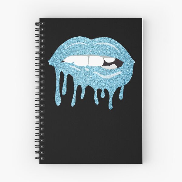 Item preview, Women's Dripping Lips Blue Kiss Blue Lip Biting Blue Lips Gear designed and sold by DynamicDesign.