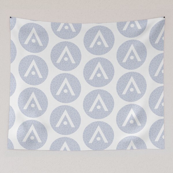 Item preview, Pastel Blue Flowers Aveda Logo designed and sold by Dalaura.