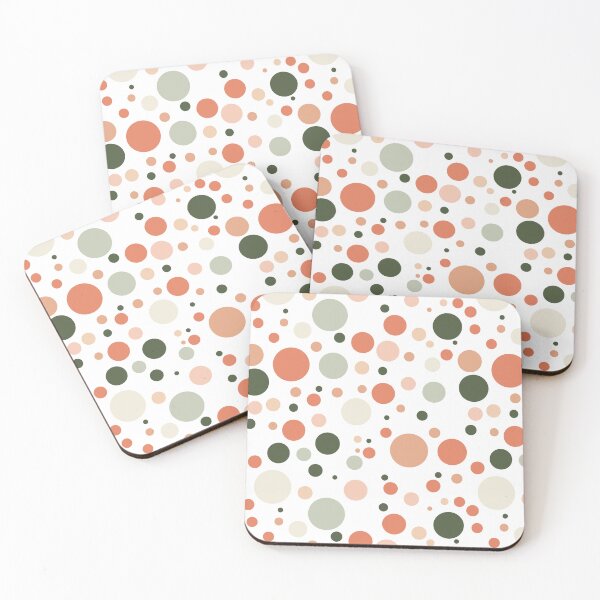 Item preview, Scatettered colorful circles pattern for homedecor green orange pastel designed and sold by TeeHDesigner.