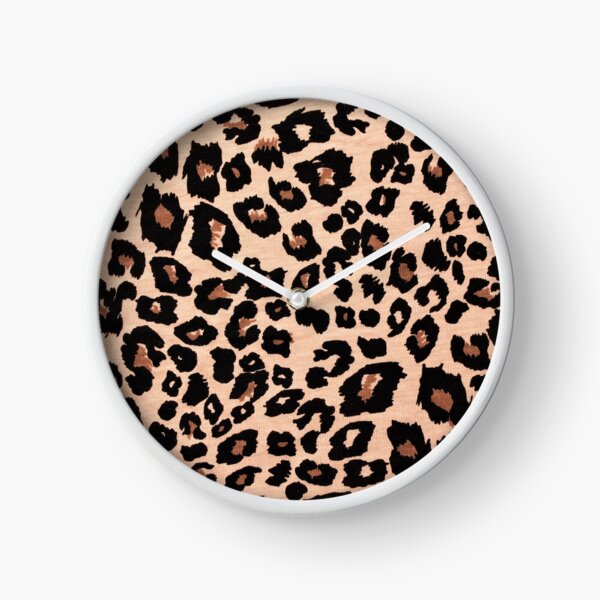 Leopard Animal Print African Safari Jungle Style Clock