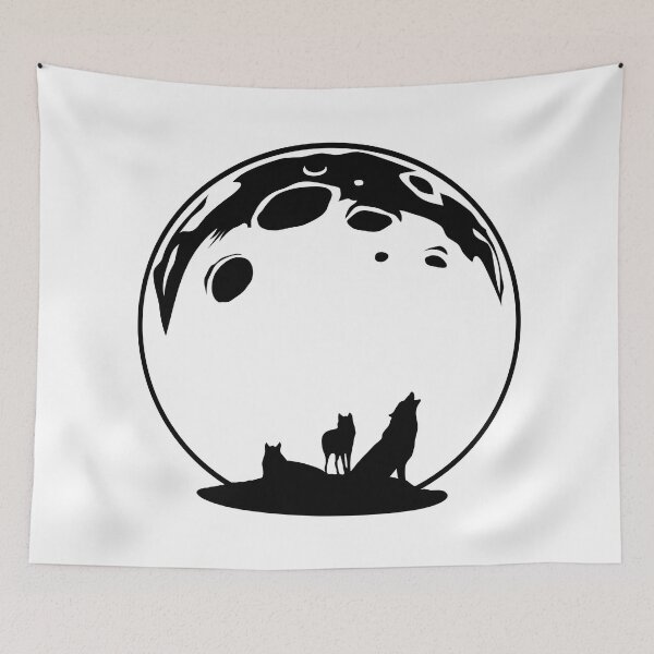 Item preview, Wolves and the moon designed and sold by KseniaDr.