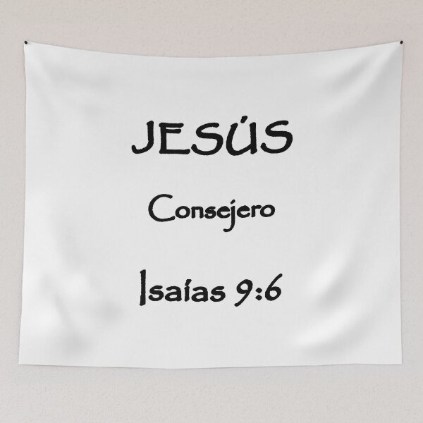 Item preview, Isaiah 9:6 Jesus Counsellor Spanish Bible Verse designed and sold by NombresDeJesus.