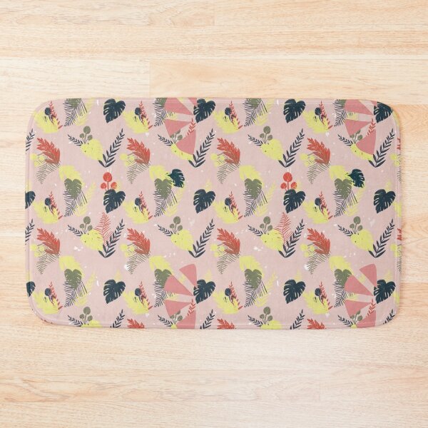 Item preview, cute leaf pattern on pink designed and sold by Reva0044.