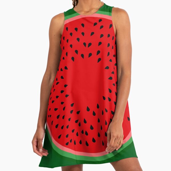 knee length dresses for ladies Sweet Watermelon Dress