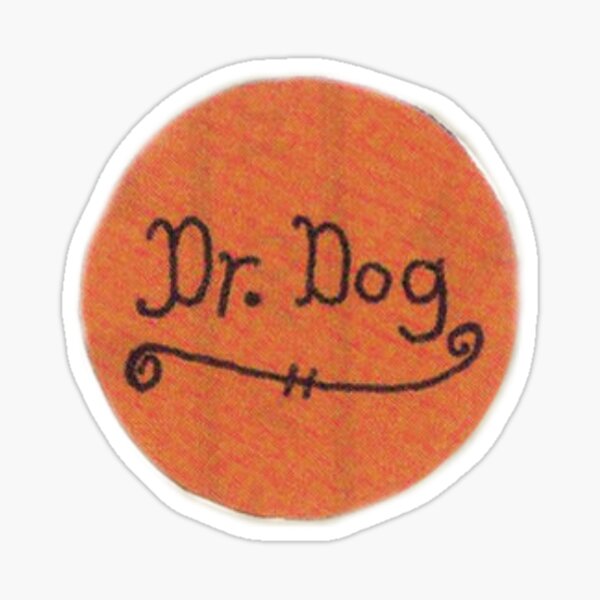 "dr dog logo" Sticker by jaynelem Redbubble