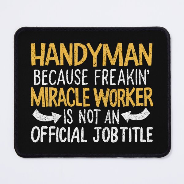 Item preview, Miracle Worker Handyman Job Title Work Career designed and sold by haselshirt.