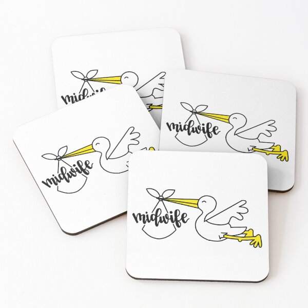 Item preview, Calligraphy Midwife Stork designed and sold by tbcalligraphy.