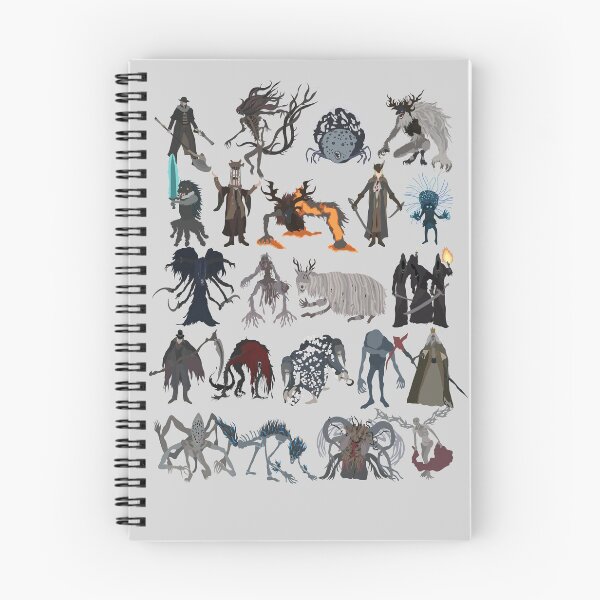 Item preview, Bloodborne bosses designed and sold by DigitalCleo.