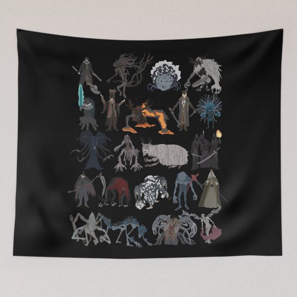Item preview, Bloodborne bosses designed and sold by DigitalCleo.