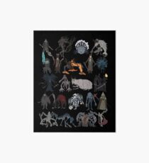 Lámina de exposición Bloodborne bosses