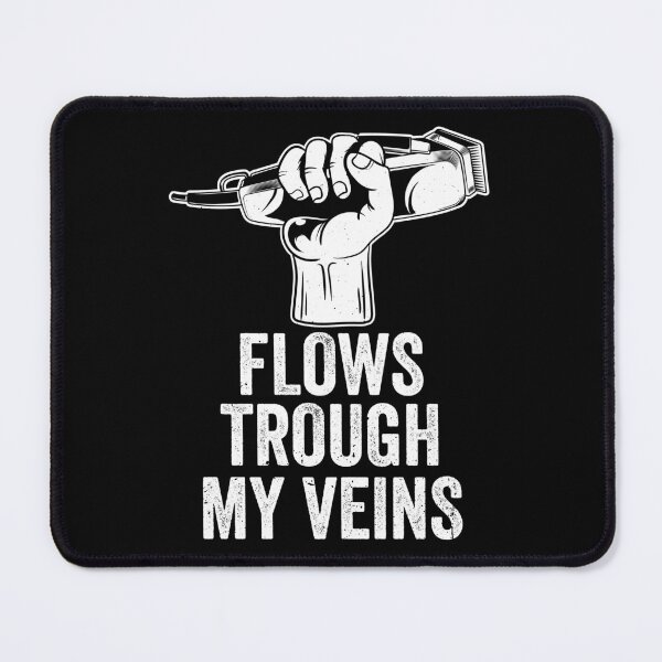 Item preview, Flows Through My Veins Barber Occupation Gift designed and sold by haselshirt.
