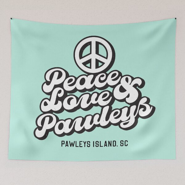 Item preview, Peace Love and Pawleys - Pawleys Island South Carolina SC  Tourist Souvenir  designed and sold by carolinafound.