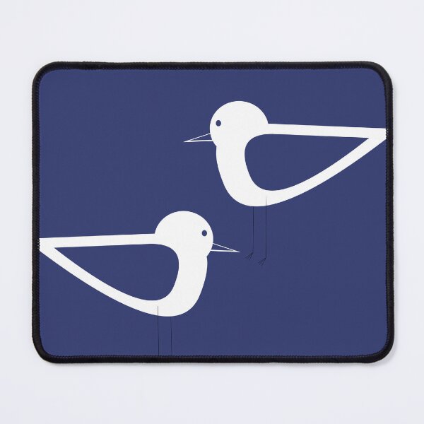 Item preview, Shorebird Pair in Navy Blue and White designed and sold by kierkegaard.