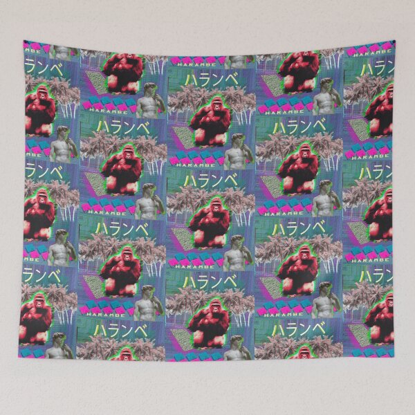 Item preview, Vaporwave Harambe designed and sold by DigitalCleo.