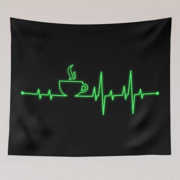 Item preview, Coffee Heartbeat Flatline designed and sold by goodspy.