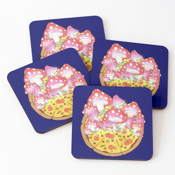 Item preview, Mushroom pizza designed and sold by Pattern Petals.