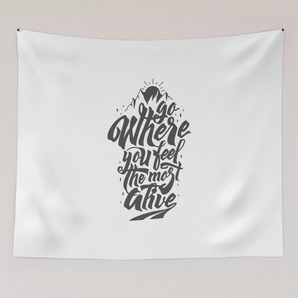 Item preview, ALIVE TYPO TRAVEL MOUNTAIN MOUNTAINS TRAVEL NATURE MOUNTAINS designed and sold by Super3.