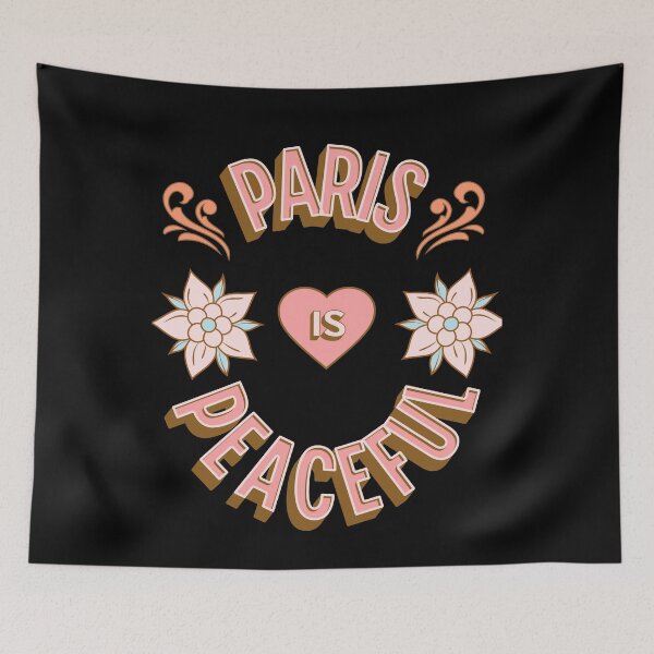 Item preview, Paris is Peaceful - First Names - Birthday Gifts - Alliteration Fans designed and sold by epicthoughts.