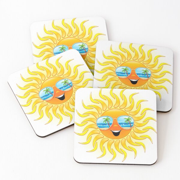 Item preview, Summer Sun Cartoon with Sunglasses designed and sold by BluedarkArt.