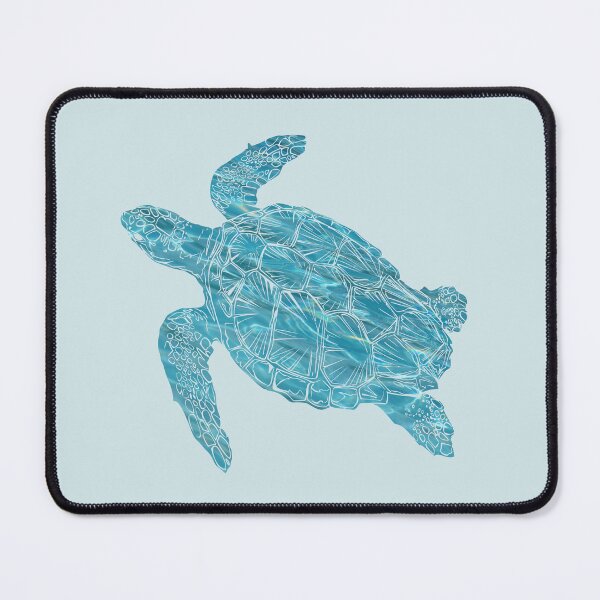 Item preview, Aqua Blue Turtle - Blue Water Tortoise designed and sold by molamode.