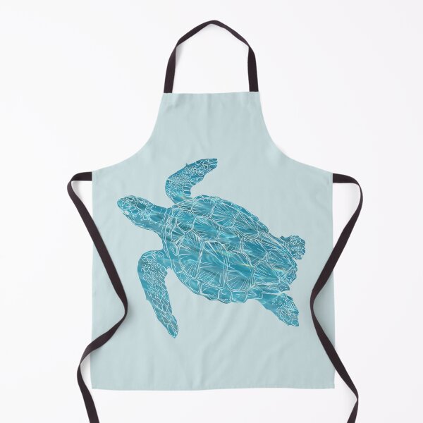 Item preview, Aqua Blue Turtle - Blue Water Tortoise designed and sold by molamode.