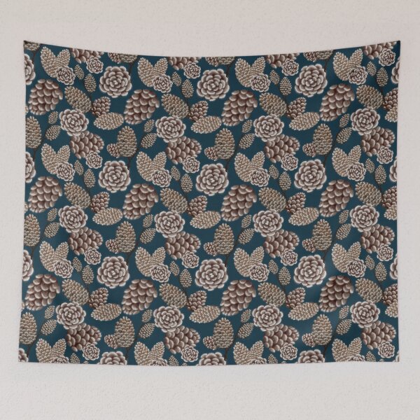 Item preview, Snowy Pinecones Dark designed and sold by IcyArtShop.