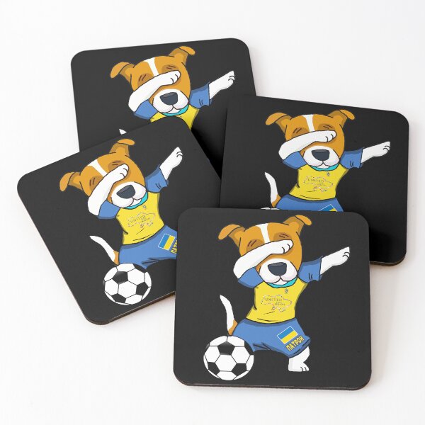 Item preview, Dabbing Ukrainian Patron Dog Hero - Football Team Player designed and sold by Aide.