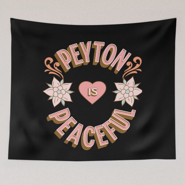 Item preview, Peyton is Peaceful - First Names - Birthday Gifts - Alliteration Fans designed and sold by epicthoughts.