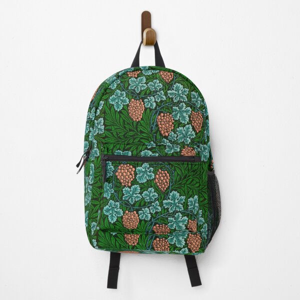 Item preview, GRAPES ,VINES AND GREEN LEAVES Art Nouveau Pink Blue Floral Pattern designed and sold by BulganLumini.