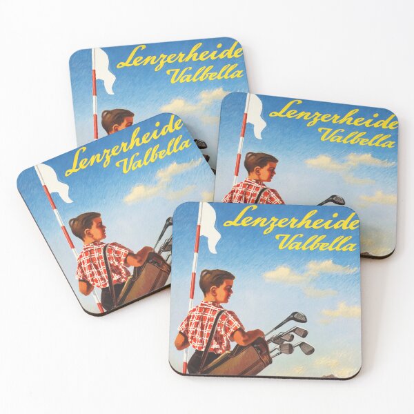 Item preview, LENZERHEIDE VALBELLA Switzerland for Golf 1950 Vintage Travel Wall Art by Fran Gygax  designed and sold by retroposters.