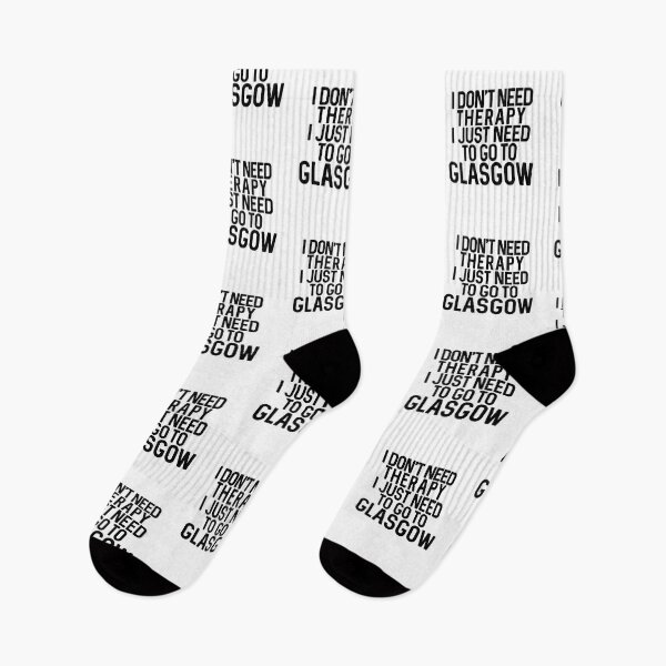 Item preview, I DON'T NEED THERAPY I JUST NEED TO GO TO GLASGOW humorous text design  designed and sold by MacPean.