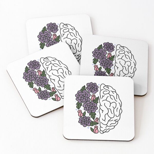 Item preview, Floral Brain, Mental Health designed and sold by tbcalligraphy.