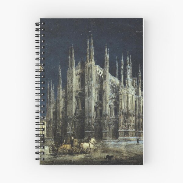 Item preview, Nocturne of Piazza del Duomo in Milan (19th century) - Angelo Inganni designed and sold by SALON DES ARTS.