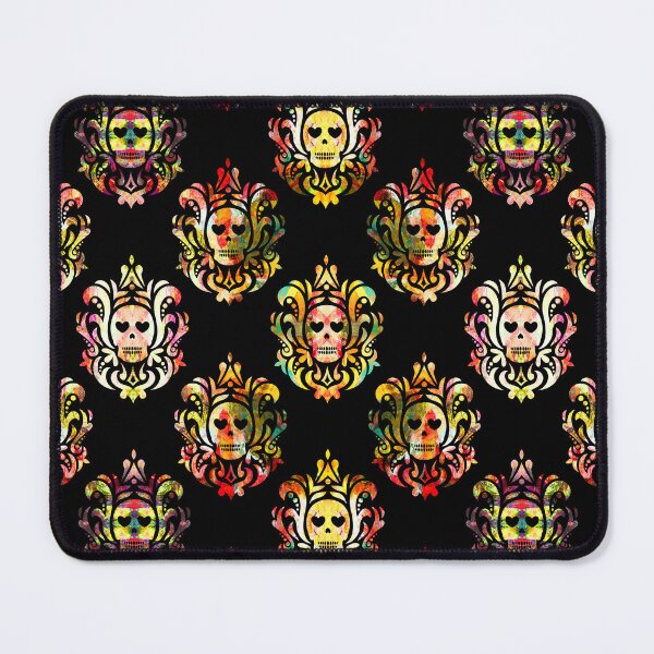 Item preview, Corazón Ojos Cráneos Patrón Damasco designed and sold by mrhighsky.