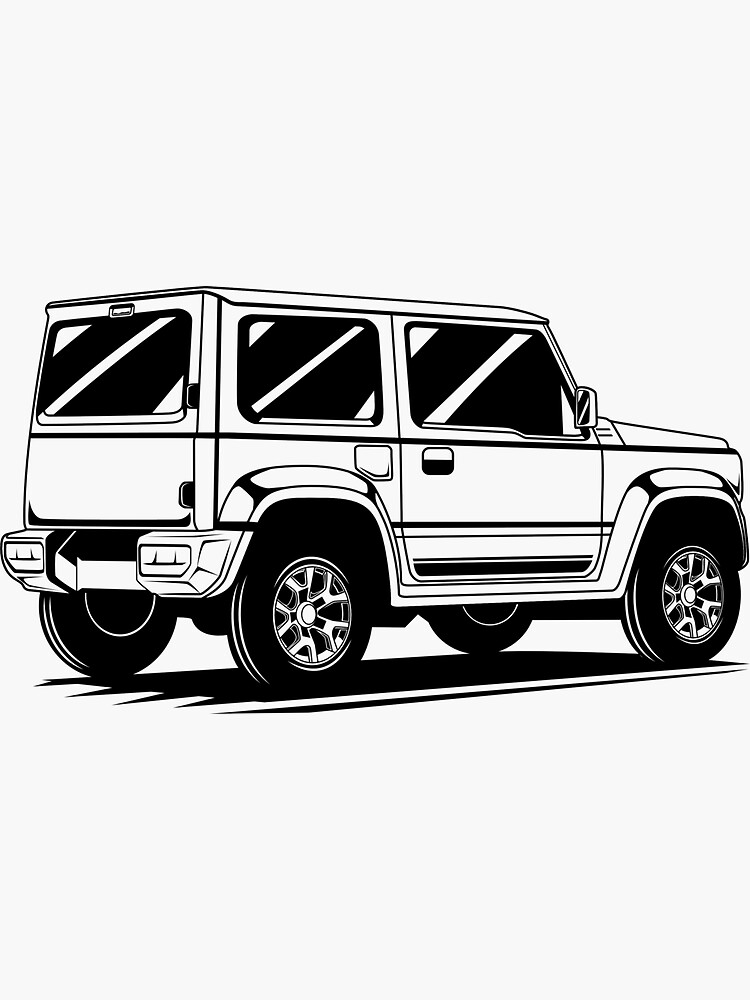 "Suzuki jimny black advanture 1" Sticker for Sale by Hans-Studio