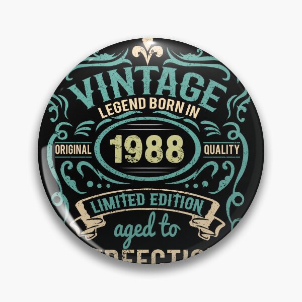 Item preview, Vintage 1988 limited edition original parts 34th birthday Classic retro designed and sold by mohmmed22.