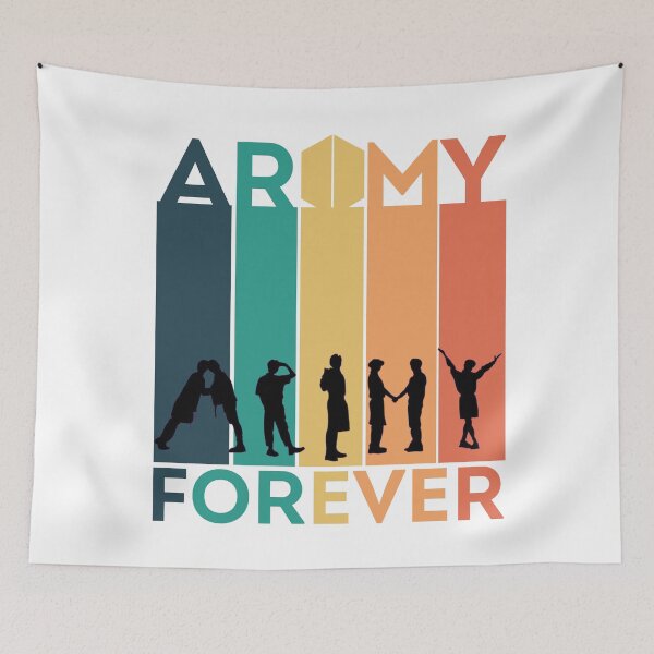 Item preview, BTS ARMY OT7 FOREVER | rustic retro designed and sold by shiminee.