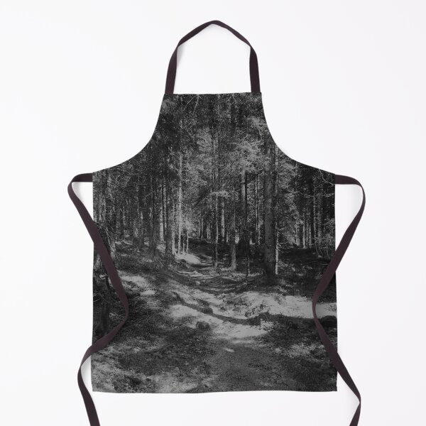 Item preview, Black and white forest path designed and sold by ray-designs-.