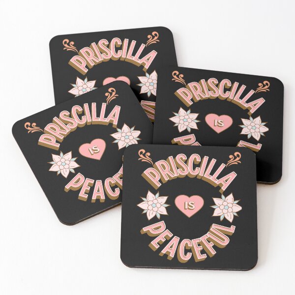 Item preview, Priscilla is Peaceful - First Names - Birthday Gifts - Alliteration Fans designed and sold by epicthoughts.