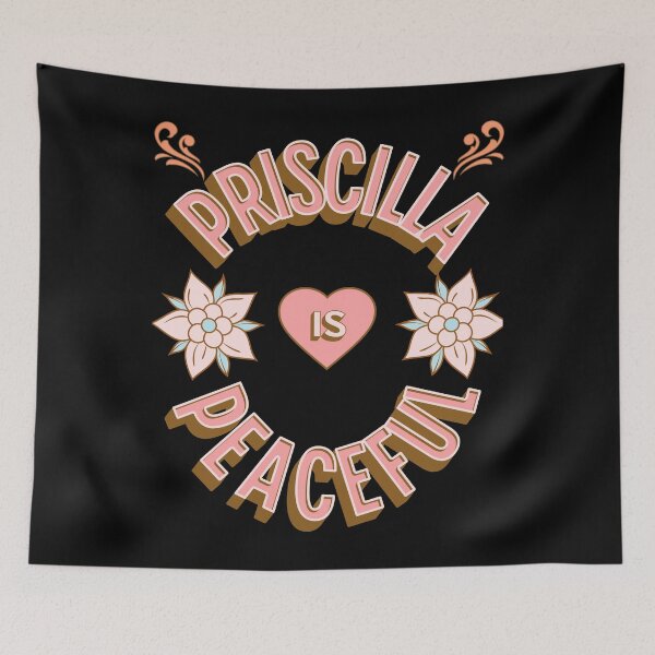 Item preview, Priscilla is Peaceful - First Names - Birthday Gifts - Alliteration Fans designed and sold by epicthoughts.