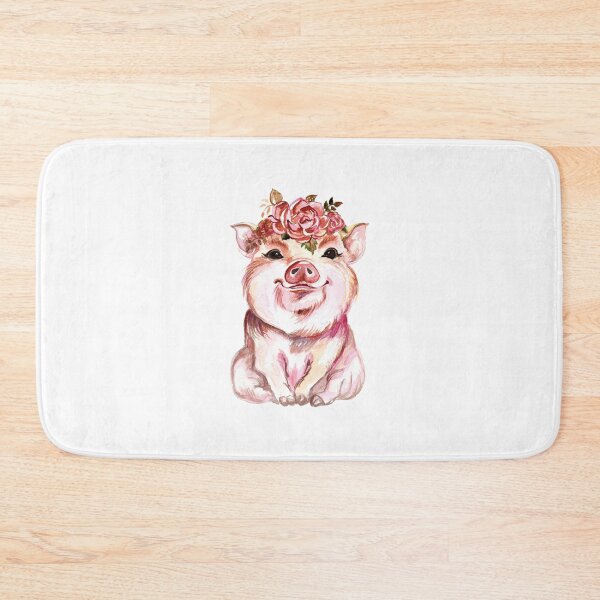 Item preview, Floral pig designed and sold by thepizzaboy.