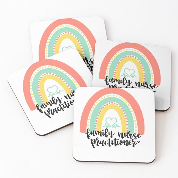 Item preview, Calligraphy Family Nurse Practitioner Rainbow designed and sold by tbcalligraphy.
