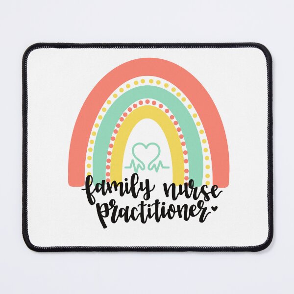 Item preview, Calligraphy Family Nurse Practitioner Rainbow designed and sold by tbcalligraphy.