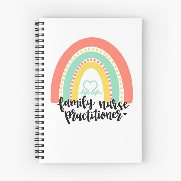 Item preview, Calligraphy Family Nurse Practitioner Rainbow designed and sold by tbcalligraphy.