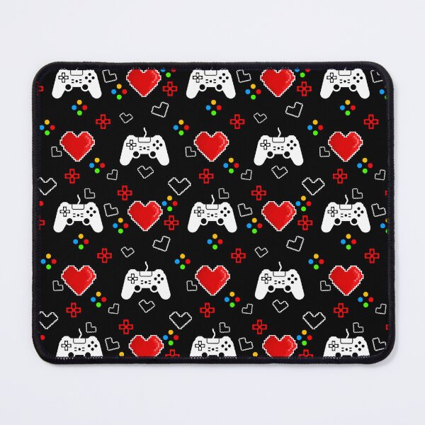 Item preview, Pixel Style Hearts Gaming Pattern  designed and sold by mrhighsky.