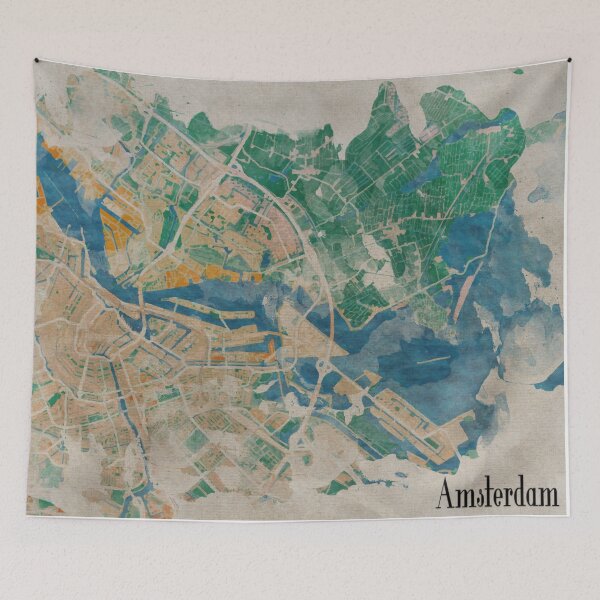 Item preview, Amsterdam, the watercolor beauty designed and sold by Rouages Design.