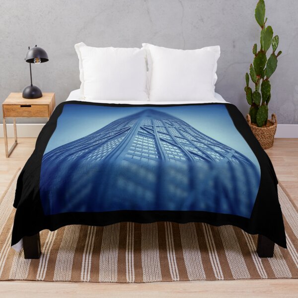 Item preview, abstract blue architecture designed and sold by MIKAFXSTORE.