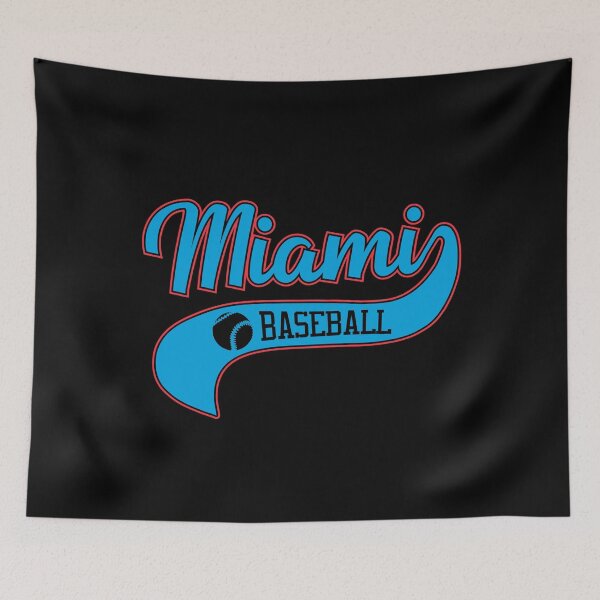 Item preview, Retro Miami Baseball Vintage Swoosh designed and sold by pixeljamz.