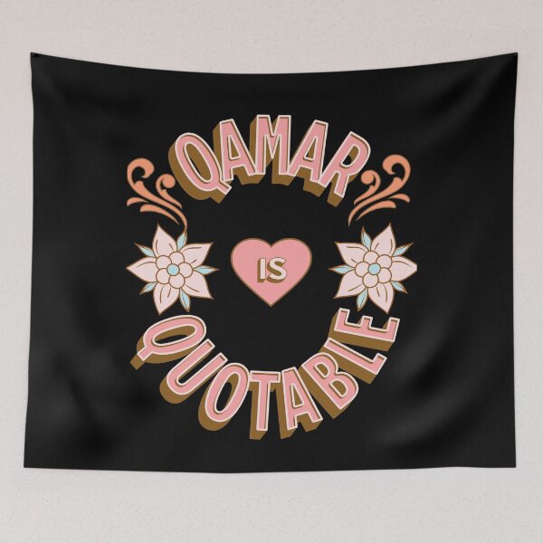 Item preview, Qamar is Quotable - First Names - Birthday Gifts - Alliteration Fans designed and sold by epicthoughts.